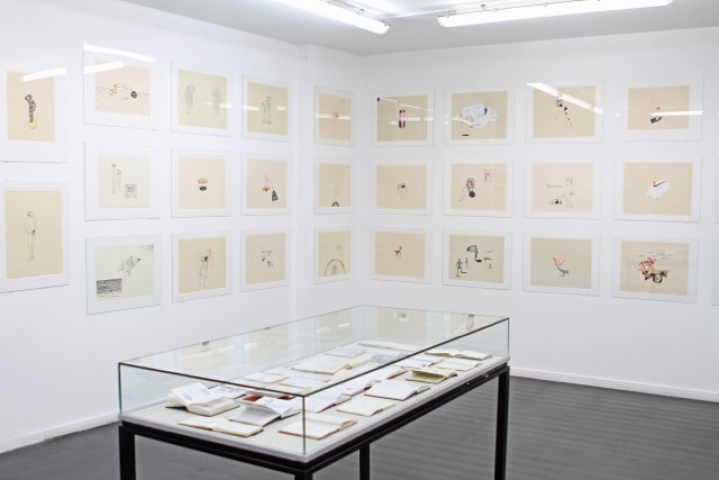 Hermetisch Theater CBK Rotterdam 2010 overview selection of 71 ink drawings 1990-2010