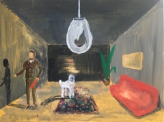 n.t. 2019 gouache on panel 31 x 41 cm