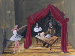 n.t. 2019 gouache on panel 31 x 41 cm